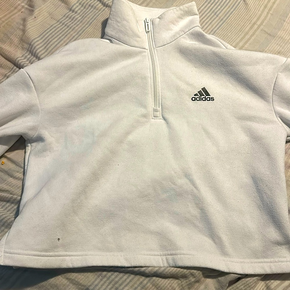 Adidas crop half zip
